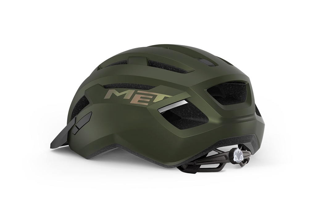 MET Allroad kerékpáros sisak [matt oliva-iridescent, 56-58 cm (M)]