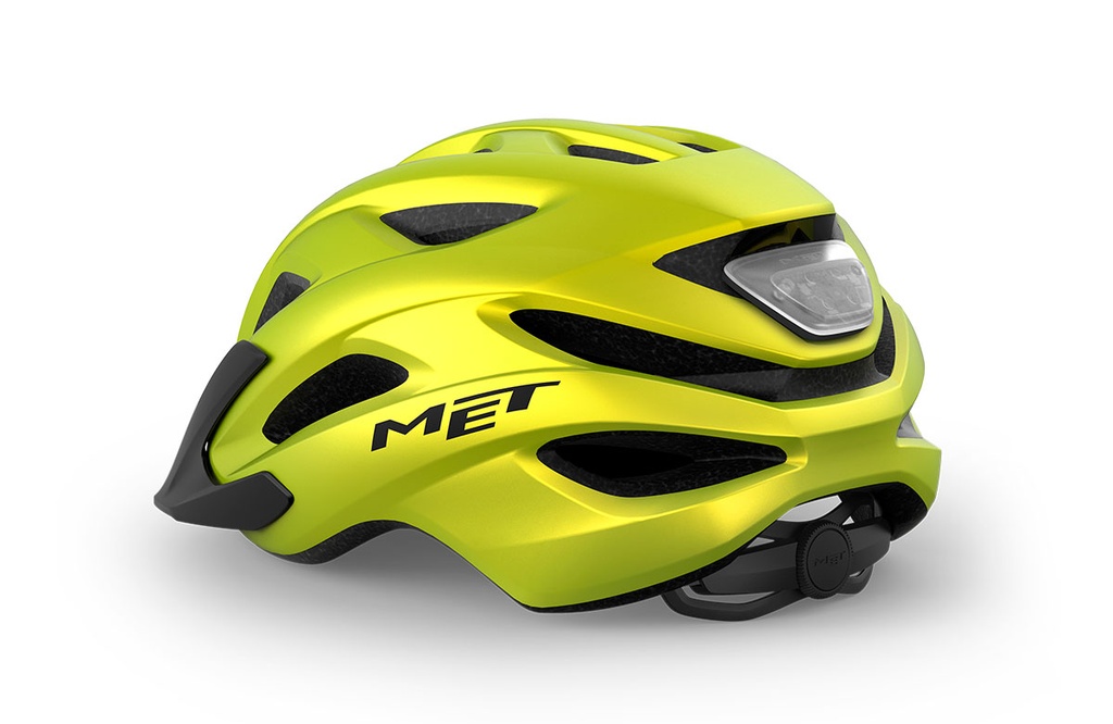 MET Crossover New kerékpáros sisak [matt metál lime, 52-59 cm (Uni)]