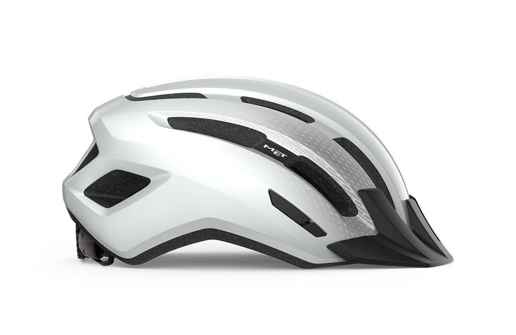 MET Downtown kerékpáros sisak [fényes fehér, 52-58 cm (S/M)]