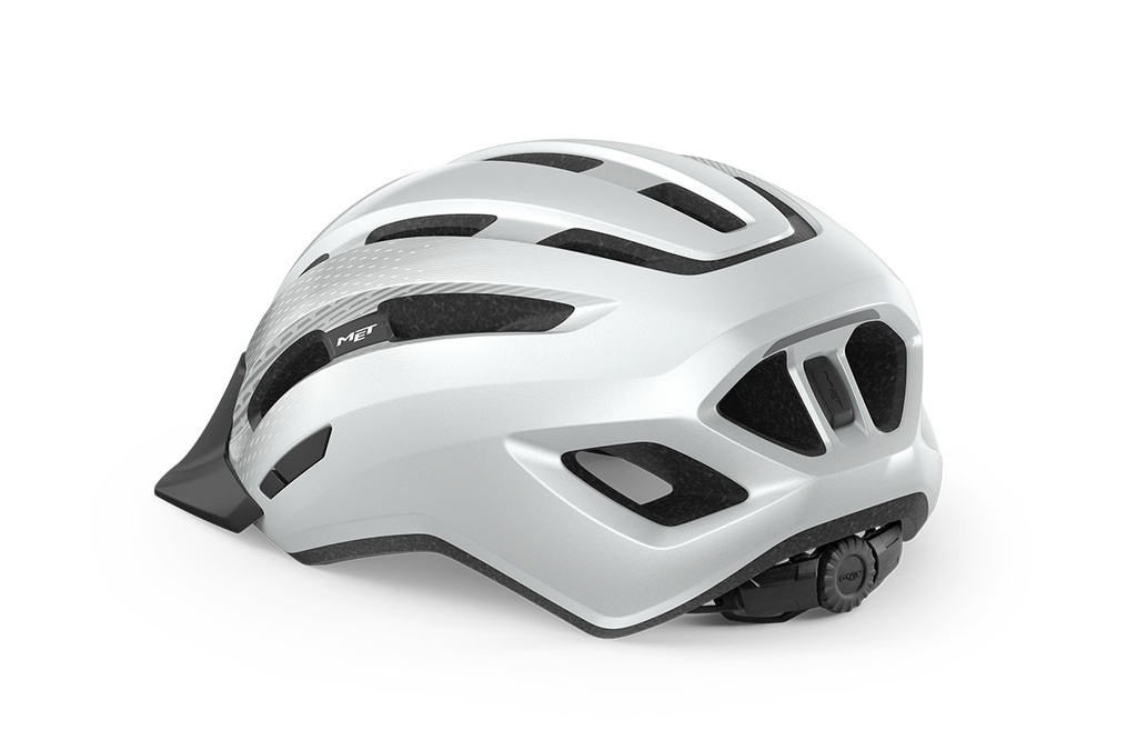 MET Downtown kerékpáros sisak [fényes fehér, 52-58 cm (S/M)]