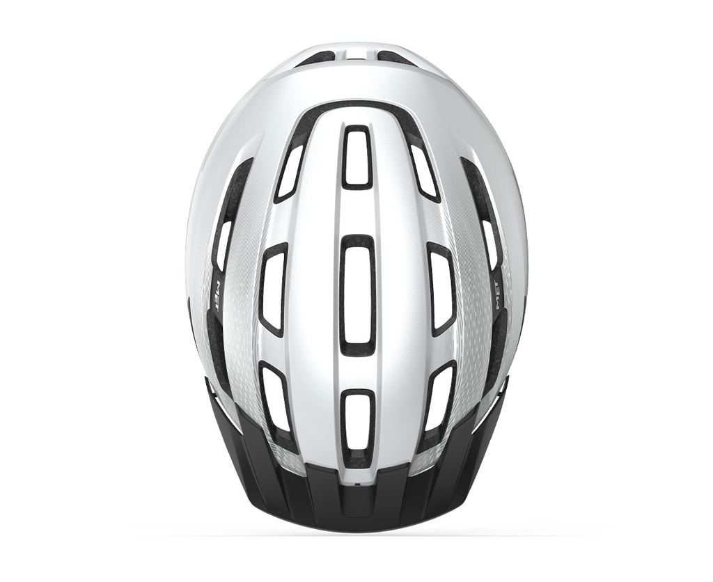 MET Downtown kerékpáros sisak [fényes fehér, 58-61 cm (M/L)]