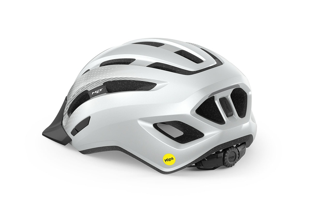 MET Downtown Mips kerékpáros sisak [fényes fehér, 52-58 cm (S/M)]