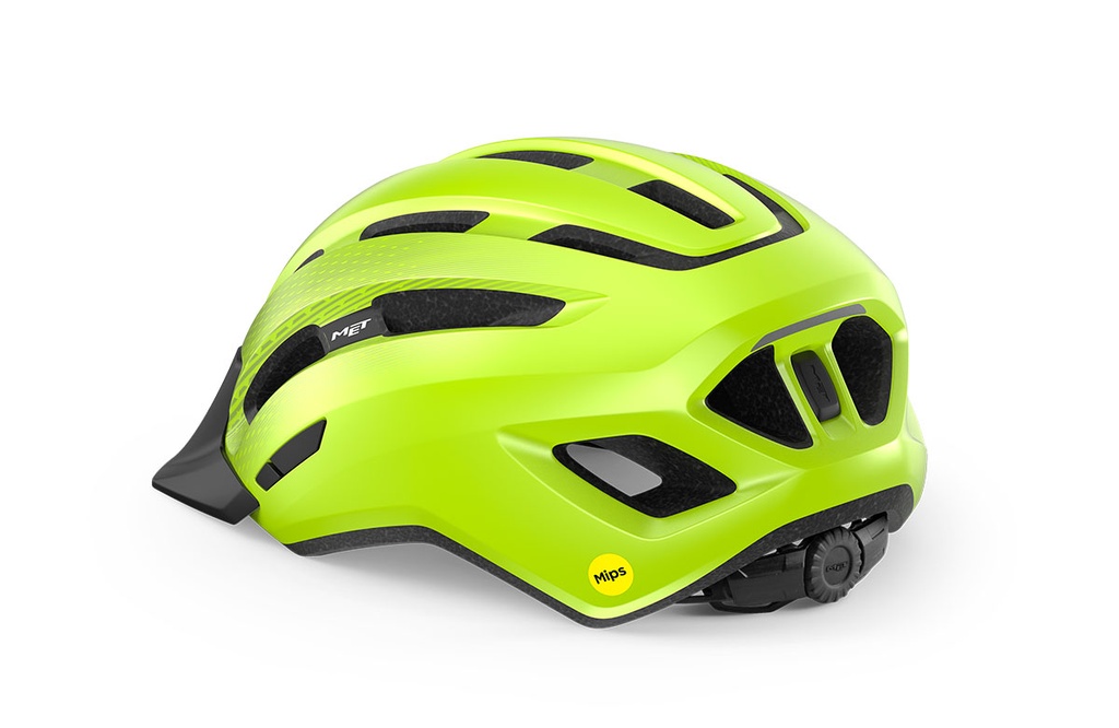 MET Downtown Mips kerékpáros sisak [fényes fluo sárga, 52-58 cm (S/M)]