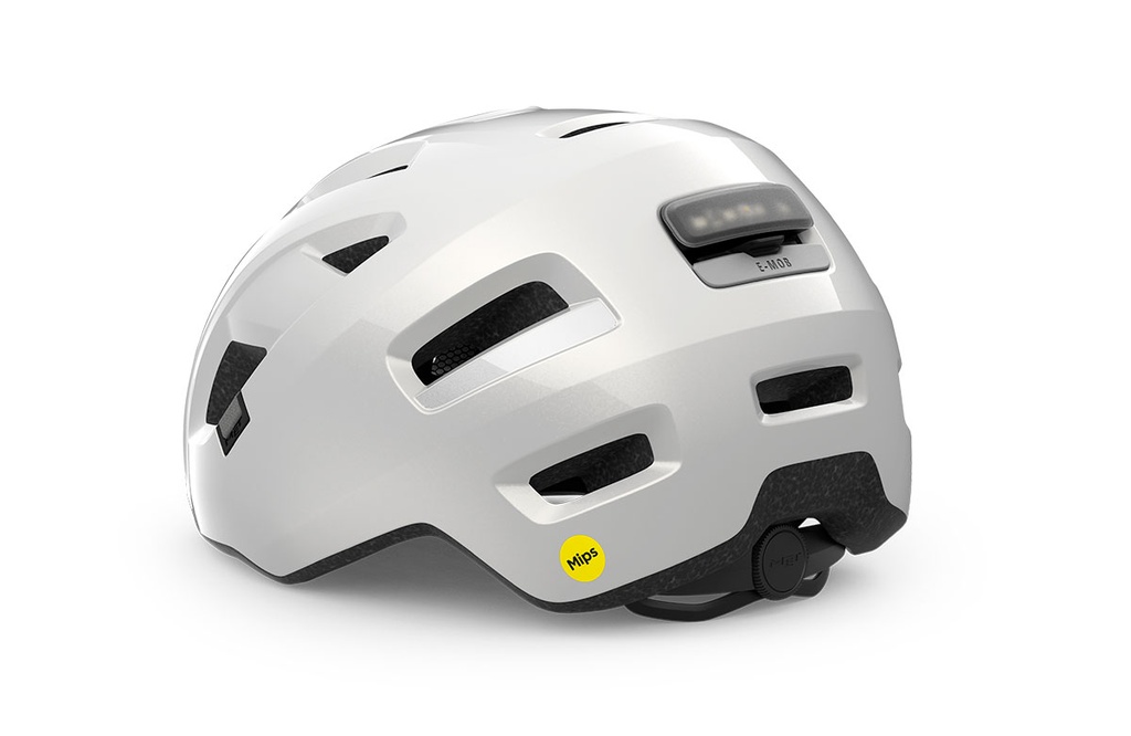 MET E-Mob Mips kerékpáros sisak [fényes fehér, 58-61 cm (L)]