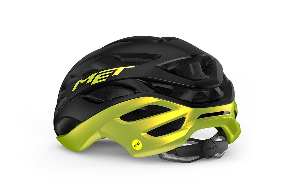 MET Estro Mips kerékpáros sisak [fekete-metál lime, 58-61 cm (L)]
