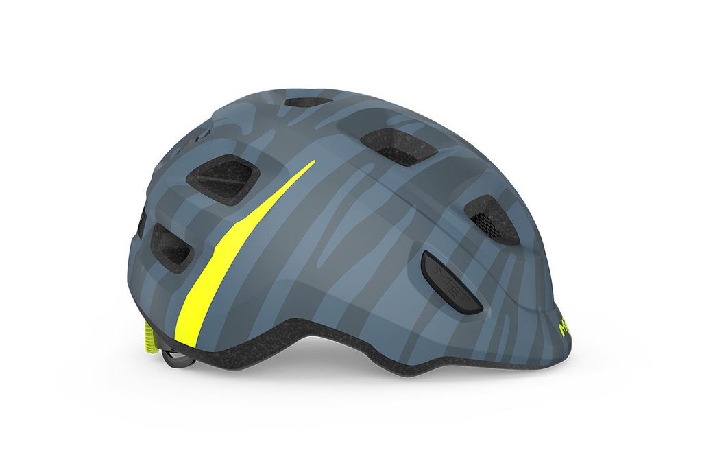 MET Hooray gyermek kerékpáros sisak [matt kék-zebra, 46-52 cm (XS)]
