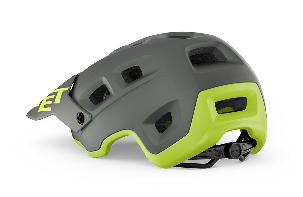 MET Terranova kerékpáros sisak [matt szürke-lime, 52-56 cm (S)]