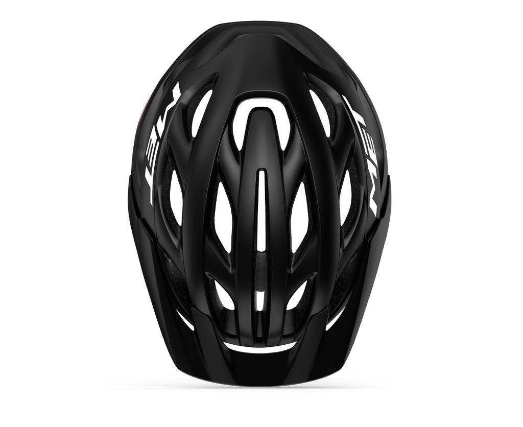 MET Veleno kerékpáros sisak [matt fekete-fényes piros, 56-58 cm (M)]