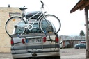 Menabo Steel Bike 3 kerékpárszállító hátsó ajtóra