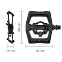 FUNN Ripper2 keretes kétoldalas SPD patentpedál [fekete]