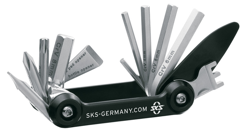 SKS-Germany Tom 14 zsebszerszám [fekete-ezüst]