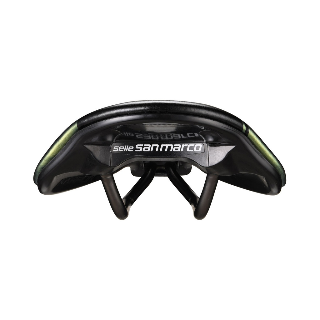Selle San Marco Shortfit 2.0 Open-Fit Racing Iridescent Gold nyereg [140 mm, 255 mm]