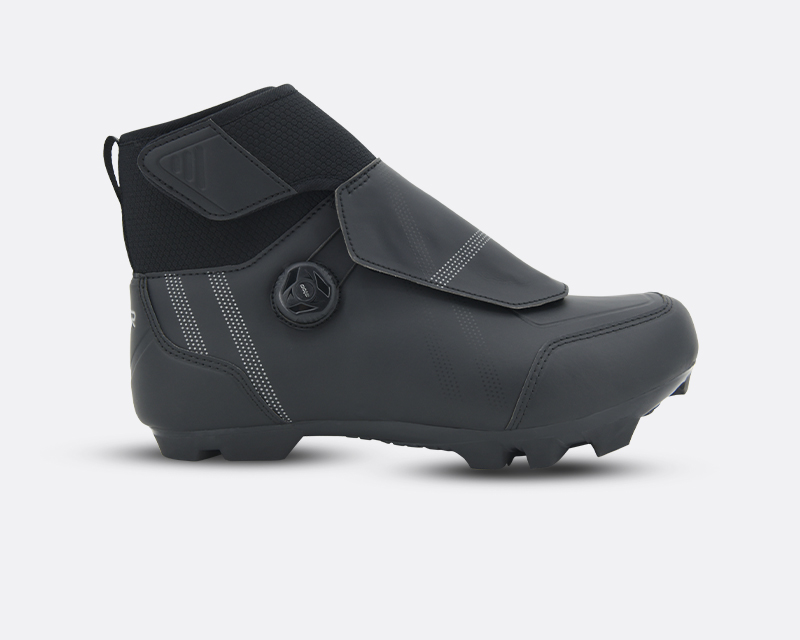 FLR Defender II Pro Dial MTB téli kerékpáros cipő [fekete, 43]