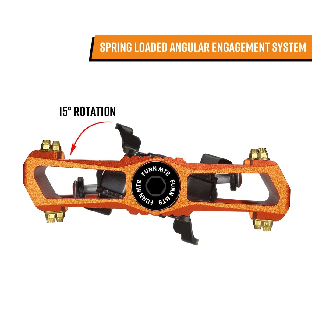 FUNN Ripper keretes kétoldalas patentpedál [fekete]