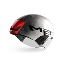 MET Codatronca UAE Team Edition 2025 kerékpáros sisak [fehér-szürke-piros, 52-56 cm (S)]