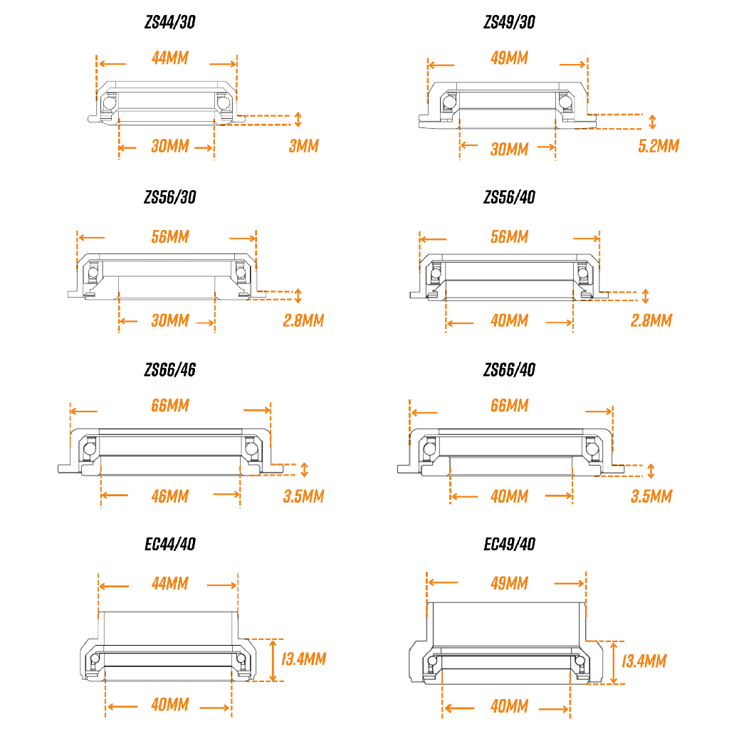 FUNN Descend ZS66/40 alsó félintegrált kormánycsapágy