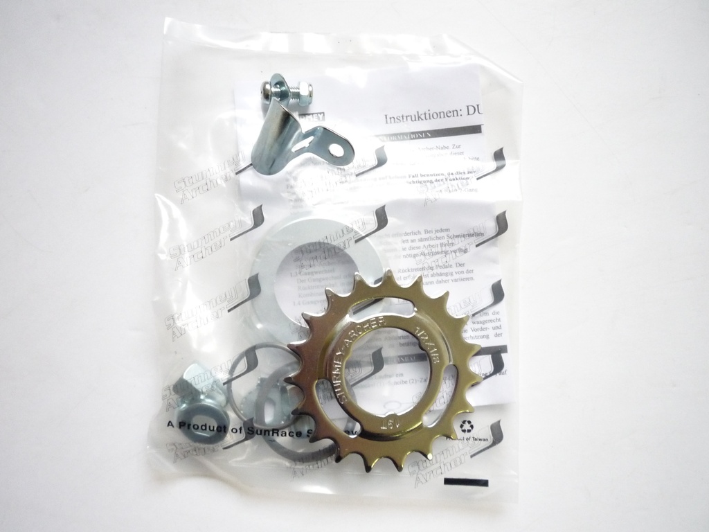 Sturmey Archer S2C DuoMatic KickShift kontrás agyváltó [ezüst, 36]