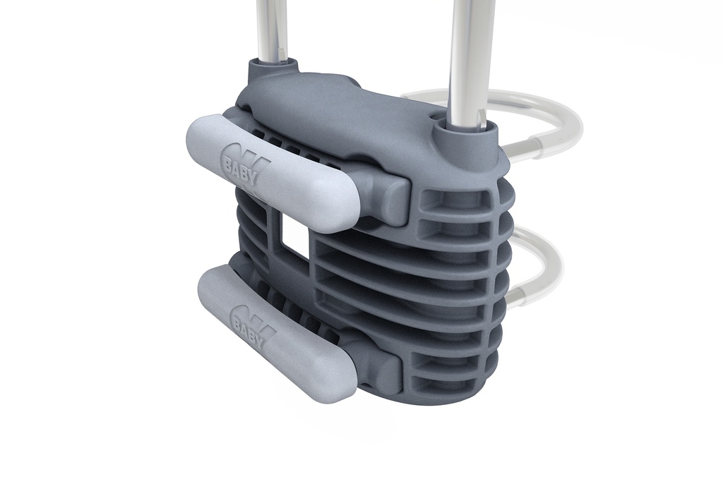 Okbaby Orion előre szerelhető gyerekülés (homlokcsőre) [ezüst-piros]