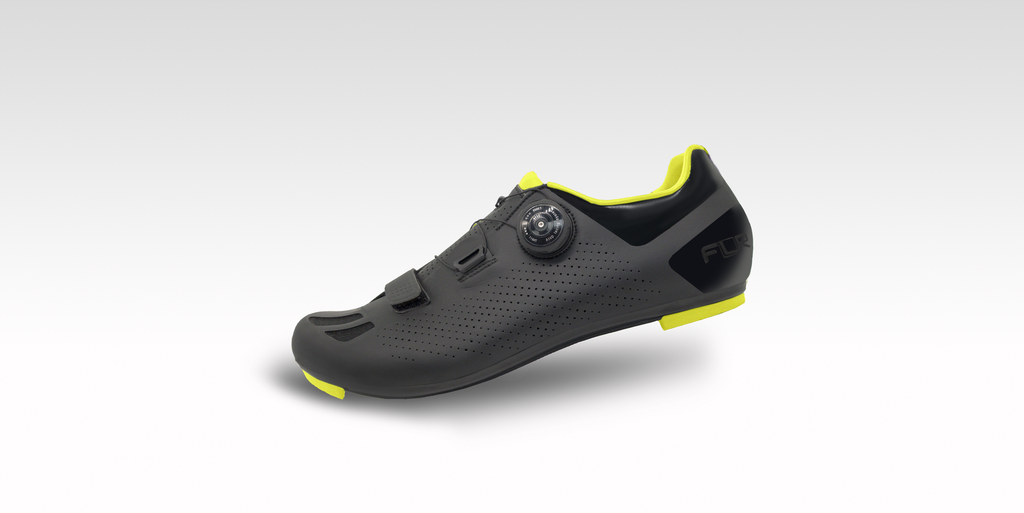 FLR F-11 országúti cipő [fekete-neon sárga, 47]