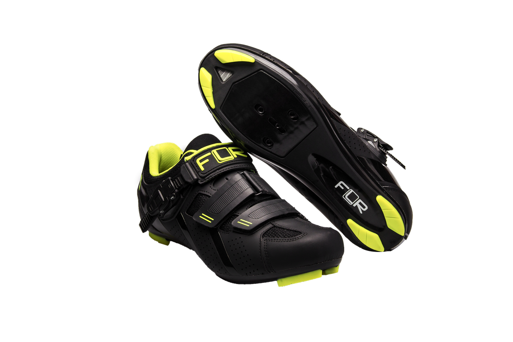 FLR F-15 III országúti cipő [fekete-neon sárga, 44]