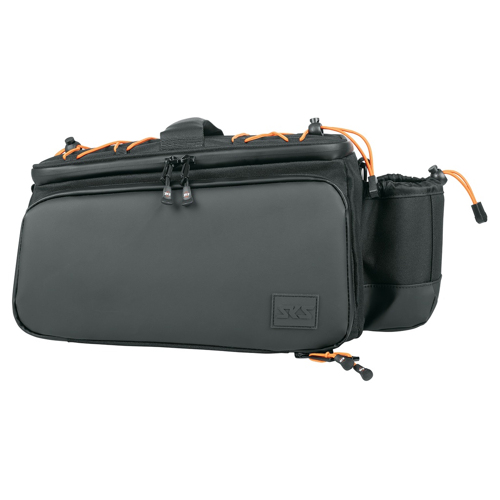 SKS-Germany Infinity Urban Trunkbag XL bővíthető kompakt táska csomagtartó tetejére [fekete]