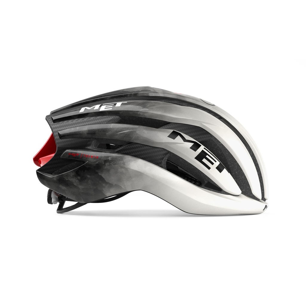 MET Trenta 3K Carbon Mips UAE Team Edition 2025 kerékpáros sisak [fehér-szürke-piros, 52-56 cm (S)]