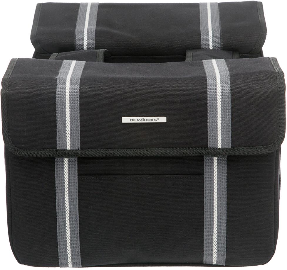 KERÉKPÁROS TÁSKA NEWLOOXS BOLZANO DUPLA BOLZANO FEKETE 26L 36X26X15CM(X2)