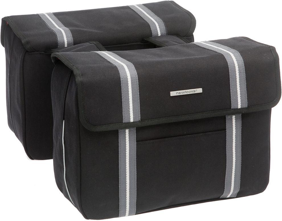 KERÉKPÁROS TÁSKA NEWLOOXS BOLZANO DUPLA BOLZANO FEKETE 26L 36X26X15CM(X2)