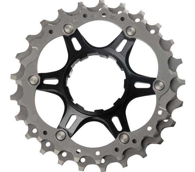 SHIMANO CS-9000 SPROCKET UNIT (23-25T) FOR 11-25T (SPROCKET CARRIER FOR 6A