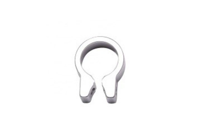 Nyeregcsőbilincs KWV 28,6mm csavar+váll ezüst