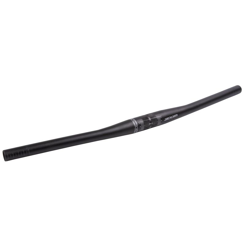 Zoom alumínium MTB lapos kormány 620 mm 31,8 mm 10° matt fekete