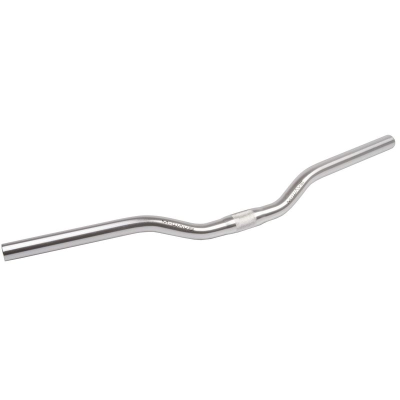 M-Wave alumínium MTB lapos kormány 600 mm 25,4 mm 15° ezüst