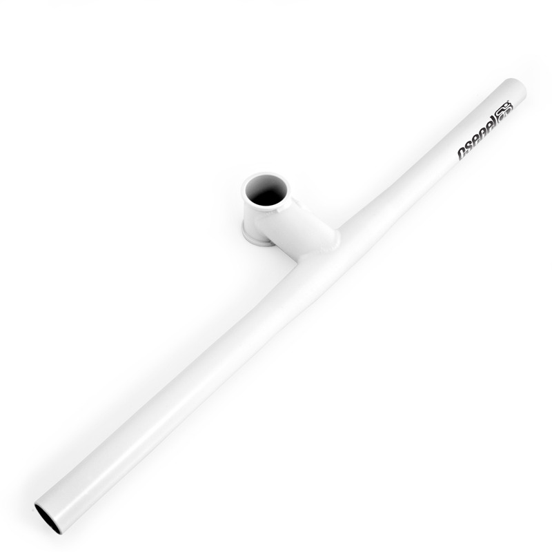 Csepel Szimbióta-Macaroni Cr-Mo integrált kormány 480 mm 25,4 mm fehér