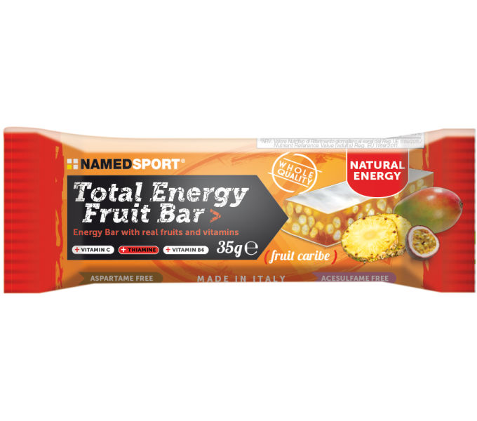 NAMEDSPORT TOTAL ENERGY FRUIT BAR karibi-gyümölcs 25x35g szelet {2/4}