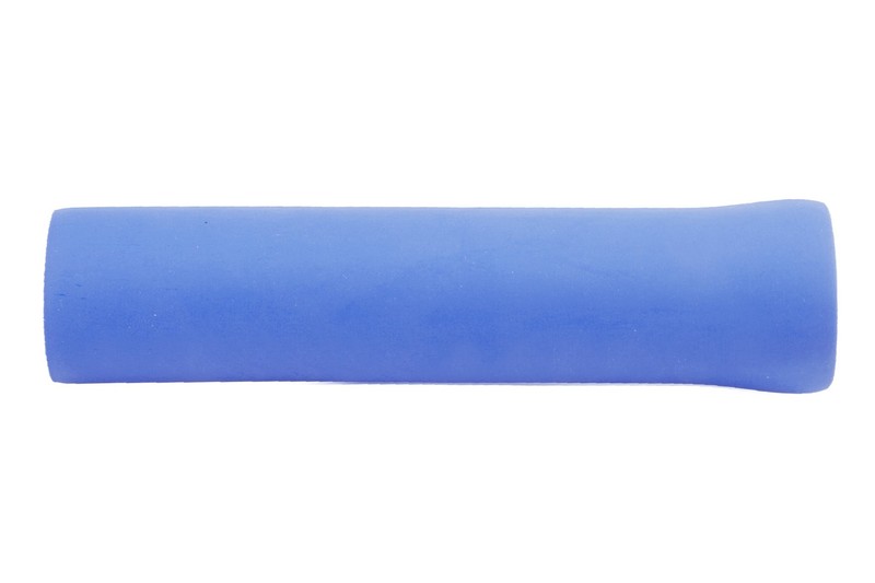 Szilikon kerékpáros markolat 130 mm alumínium lezárógombbal kék
