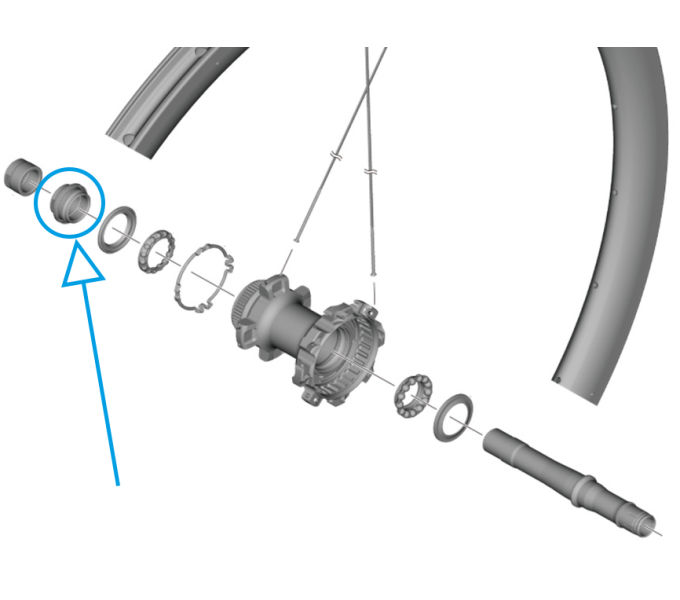 SHIMANO WH-R9270-C50-TU-R LEFT HAND CONE WITH DUST COVER