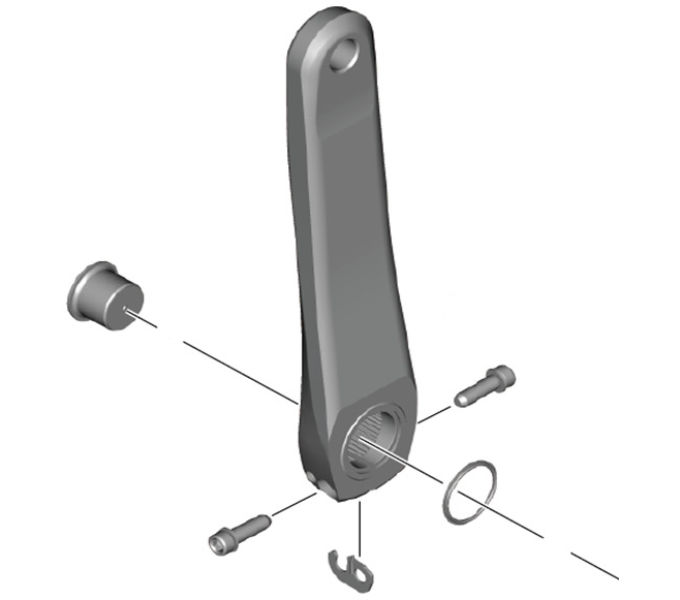 SHIMANO FC-R7100 LEFT HAND CRANK ARM UNIT 160 MM