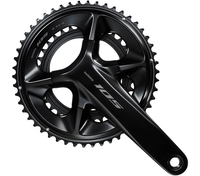 SHIMANO FRONT CHAINWHEEL, FC-R7100, 105, FOR REAR 12-SPEED, HOLLOWTECH 2, 165MM,