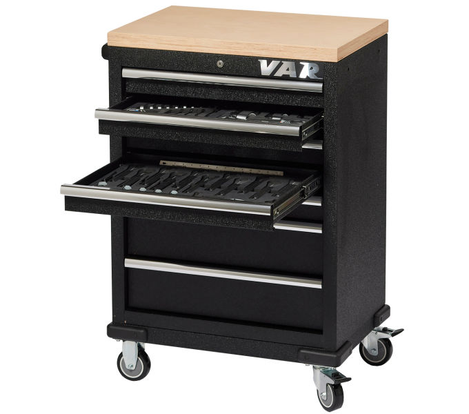 Werkzeugschrank rollbar inkl. Werkzeug MO-52700