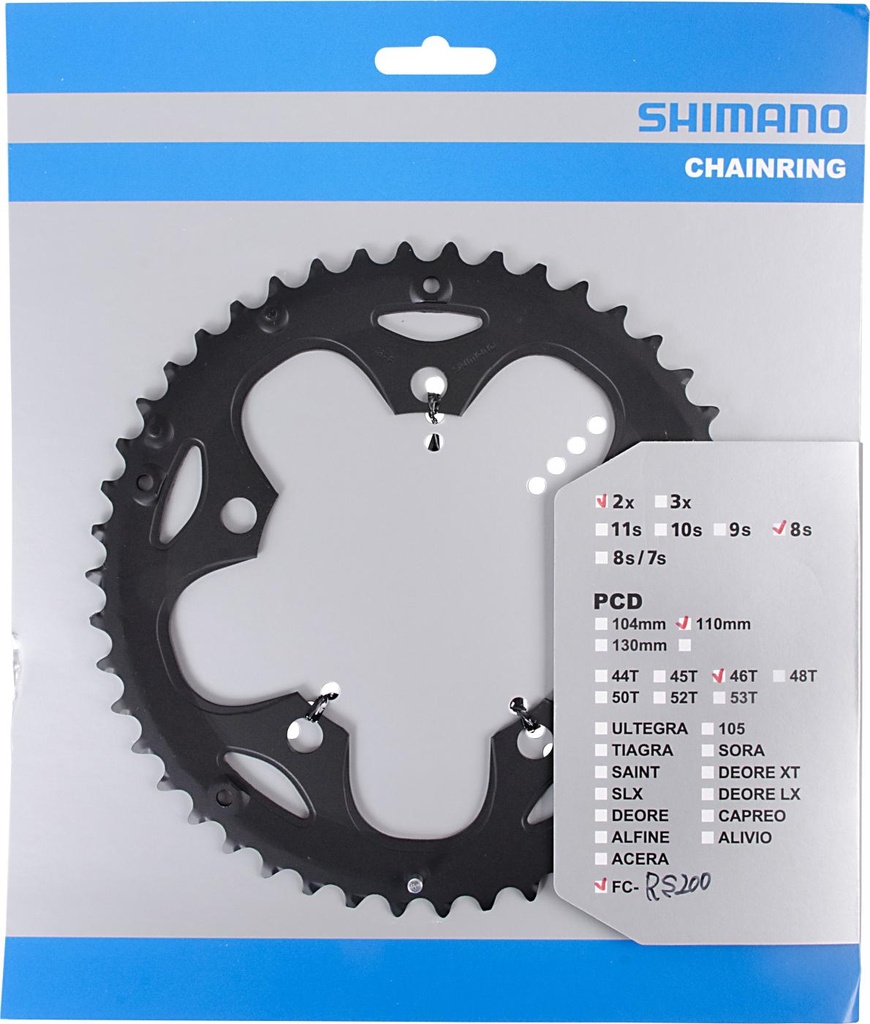 SHIMANO FC-RS200 CHAINRING 46T-F