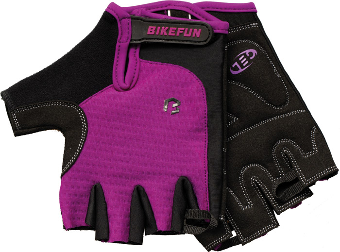 Kesztyű BIKEFUN rövid Missy lila