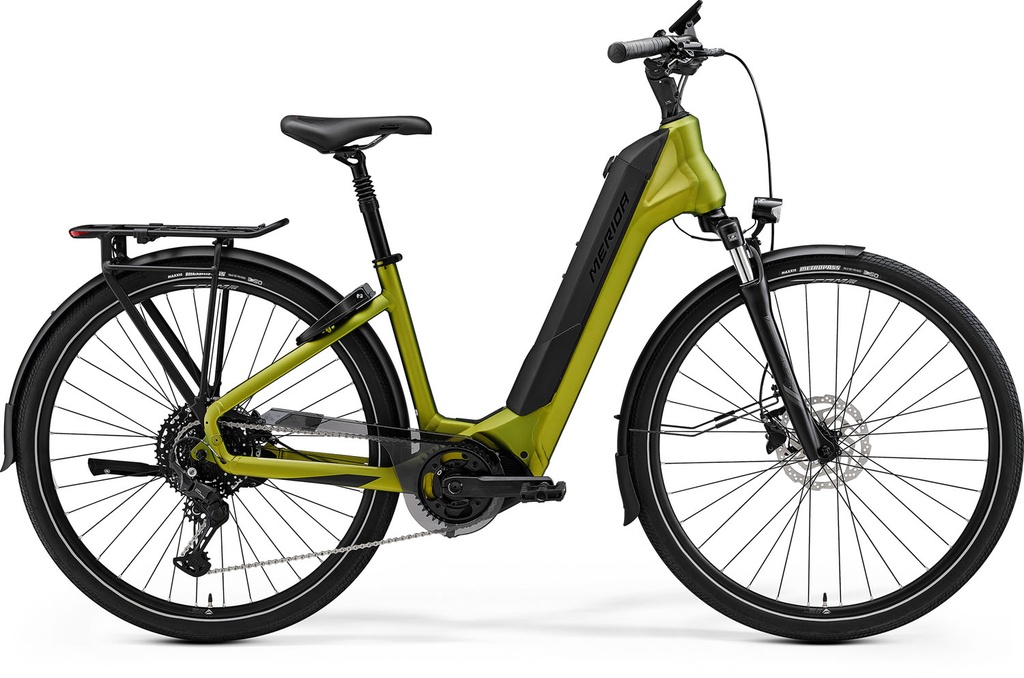 MERIDA eSPRESSO CITY 500 EQ III1 XS MATT ŐSZIZÖLD (FEKETE) - SHIMANO