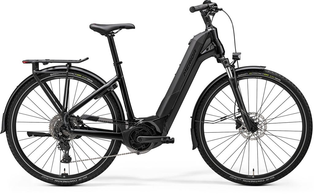MERIDA eFLOAT CITY 400 EQ I2 S METÁLFEKETE (FEGYVERSZÜRKE) - BOSCH
