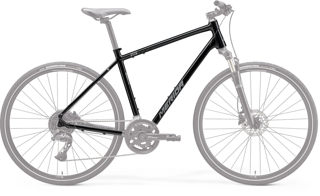 VÁZ MERIDA CROSSWAY 300 III2 FÉNYES FEKETE (EZÜST)