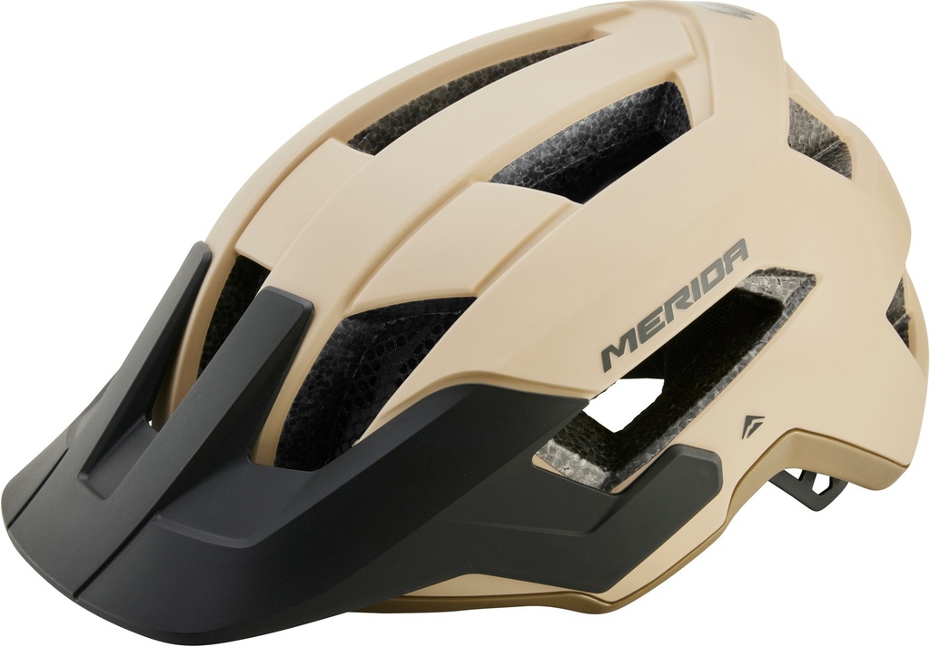 Fejvédő MERIDA NORTHSHORE 58-62cm matt homok/fényes bézs - 15 szellőző