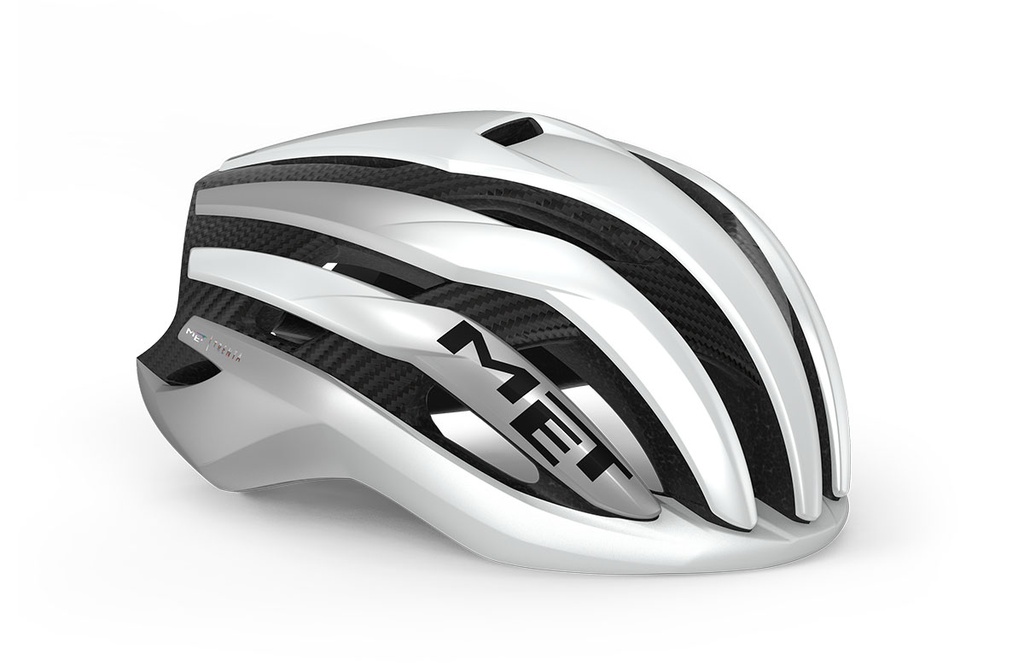 MET Trenta 3K Carbon Mips® kerékpáros sisak [fehér-ezüst, 52-56 cm (S)]