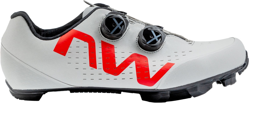 Cipő NORTHWAVE MTB REBEL 3 45,5 SZÜRKE/PIROS