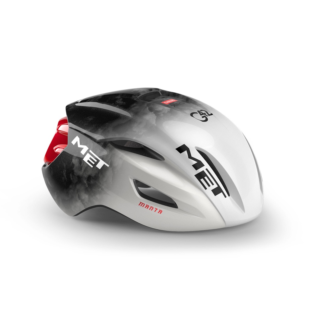 MET Manta Mips UAE Team Edition 2025 kerékpáros sisak [fehér-szürke-piros, 56-58 cm (M)]