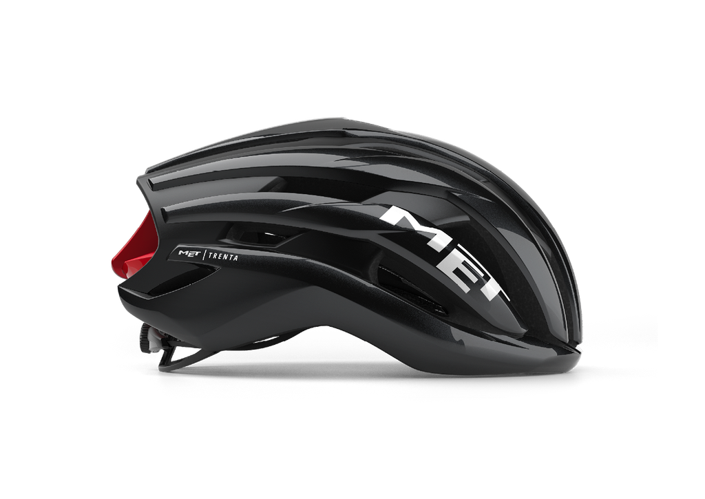 MET Trenta Mips kerékpáros sisak [fényes fekete-piros, 56-58 cm (M)]