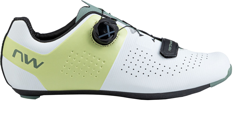 Cipő NORTHWAVE ROAD STORM CARBON 43 FEHÉR/ZÖLD (MATCHA)